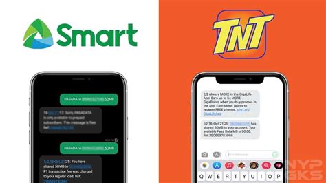 How to share mobile data for Smart and TNT with .